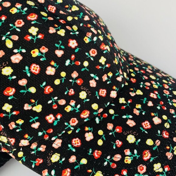 NWT Gucci Liberty Floral Baseball Hat In Black Size M - Picture 4 of 12